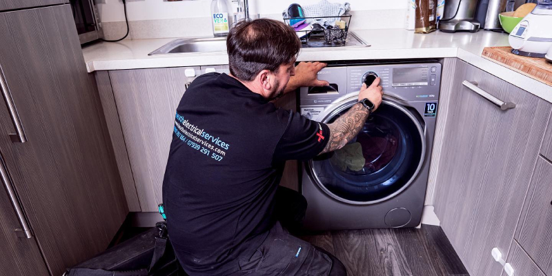 Installing washing machine