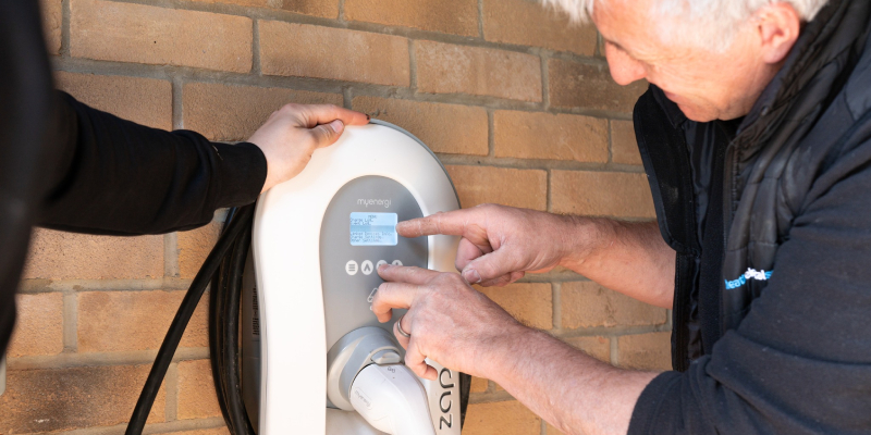 Smart EV charger installation